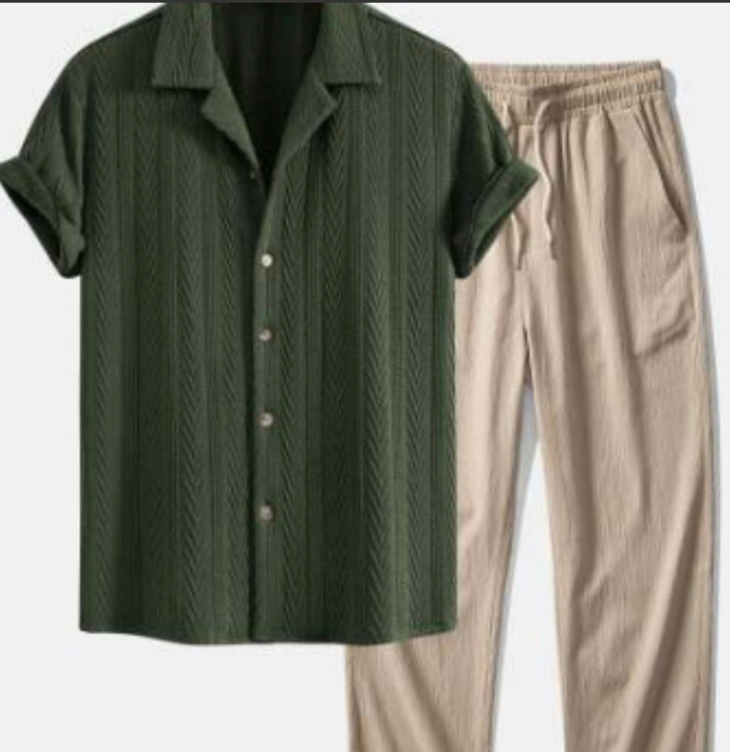 Summer Outfit Brise beige&green