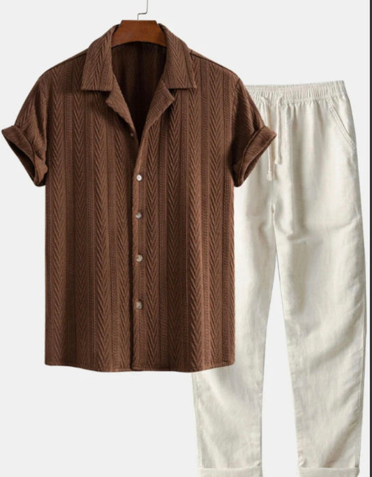 Summer Outfit Brise brown&white